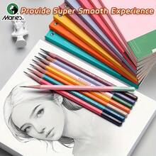 Marie's 10pcs Mary Sketch Pencil Set (4H/2H/HB/2B/4B/6B/8B/10B), Professional Black Art Charcoal Pencils For Drawing, Writing, Sketching, Graphite Study, Suitable For Students, Beginners And Artists Back To School Supplies - Black - View 3