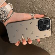Funda de teléfono láser avanzada con patrones creativos de notas musicales, funda de protección personalizada elegante y clásica, diseño a prueba de golpes y anticaídas, resistente a la suciedad y duradera, adecuada para todas las series de teléfonos , compatible con  17.17 Pro...17 Pro Max...17 Agua. 16.16 Pro...16 Pro Máx.16 más.. 15.15 Pro Max...15 Pro...15 más.. 14.14 Pro...14 más..14 Pro Max... 13.13 Pro...13 Pro Max...12.12 Pro...12 Pro Max...11.11 Pro...11 Pro Máx.XR.X.XS.XS máx.Se.MiNi, -Regalos de cumpleaños/Día de San Valentín/Novios/Pascua Día de los Inocentes - Negro 2715 - Ver 4
