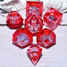 7 Piece Resin RPG Dice Set - Polyhedral Dice For Board Games, Hand Role-Playing & Holiday Gifts (Christmas/Thanksgiving/Ramadan/Easter) - Multicolor - View 5
