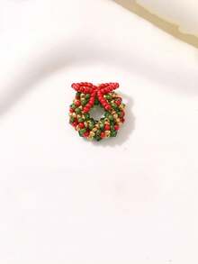 1PC 3D Beaded Christmas Tree Crystal Charms For DIY Crafts Christmas Keychain Bracelet Necklace Earring Jewelry Making Supplies