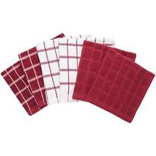 Ritz 100% Cotton Terry Kitchen Dish Towels, Highly Absorbent, 25" x 15", 3-Pack, Black(Pimentón Rojo Paquete de 6 paños para platos) - Multicolor - Ver 4