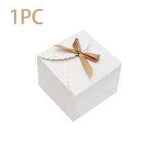 24/12 件/1 件牛皮纸礼品盒,白色糖果盒,蛋糕、饼干、糖果和手工沐浴盐、沐浴皂装饰,适合圣诞节、生日、节日、婚礼(纯色) - 彩色 - 查看 12