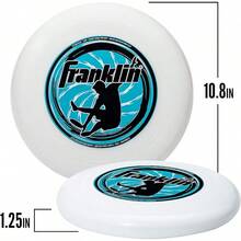 Disco Volador Sports - Disco Deportivo para Playa, Patio, Césped, Parque, Camping yás - Disco de 175 gramos - Blanco - Ver 7