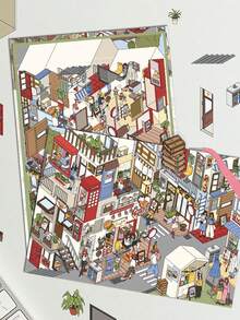 SCXXBSW 3D Landscape Stickers, Decompression Cartoon, 3D House Decoration, Handbooks, Fun Stickers - Multicolor - View 3