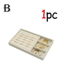 4pcs Swan Jewelry Display Tray Set, Jewelry Display Tray, Jewelry Box, Cosmetic Display Rack, Multi-Functional Jewelry Display Storage Box, Jewelry Storage Tray, Cosmetic Storage Box, Stackable Jewelry Organizer Tray, Desktop Jewelry Display Storage Tray Box, Large Stackable Drawer Tray, Suitable For Earrings, Necklaces, Rings, Bracelets, Pendants, Lipsticks, Faux Pearls, Brooches, Etc., Elegant And Convenient Bedroom Accessory, A Cosmetic Storage Box Suitable For Room Bedroom Beautiful Girls Accessory Storage, Jewelry Storage Box - Multicolor - View 14