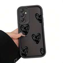 Funda protectora de silicona para teléfono  Galaxy S23 Ultra, S24, S25, S22+, y S20 FE Pro Plus 5G, con diseño de graffiti de corazón, diseñada para portabilidad y resistencia a los golpes. - Colores mixtos - Ver 10