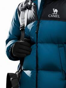 CAMEL CROWN Unisex Outdoor Down Jacket, High Loft Warm Hooded Down Coat For Autumn/Winter - Night-moored Blue - View 3