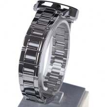 Đồng hồ Casio nữ, Dây đeo bằng thép không gỉ màu bạc, Mặt số tròn màu trắng, Thiết kế tối giản, Cửa sổ ngày, Chống nước - Một cỡ - Xem 4