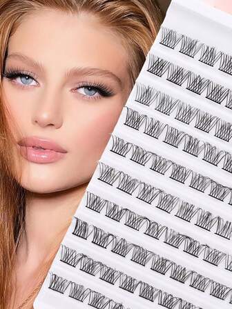 100 piezas de pestañas individuales con rizo C, suaves y naturales, de imitación de visón, pestañas postizas DIY para extensión de pestañas de 10-14mm