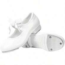 Linodes - Zapato de piel para niñas y niños niño pequeño/niño grande - Charolblanco - Ver 6