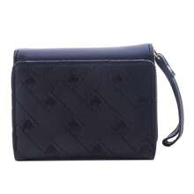 Cartera de Mujer Tri Fold Bolsa de Tarjetas Multi Objetos Bolsillo Corto Moda Bordado Patrón de Amor Minimalista Coreano - Azul - Ver 8
