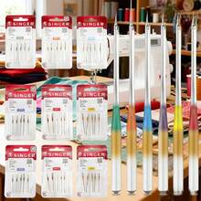 SINGER Universal Haushaltsnähmaschinennadeln, 5 Stücke/Packung - 2045 Stretch-Nadeln, sortierte Größen 10/12/14/16/18, beständiger Edelstahl, glatte Näharbeit für Stretchstoffe, DIY-Schneiderei, Bekleidungsherstellung, Frühjahrsnähen und Weihnachtsbastelprojekte - Verschiedenfarbig - Übersicht 2