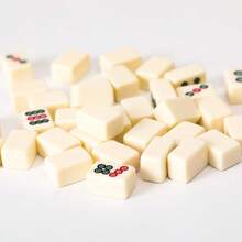 经典象牙麻将套装，家用麻将牌，含筹码的麻将游戏套装，休闲棋盘游戏套装，麻将套装，手工麻将牌，含筹码的麻将套装，休闲棋盘游戏套装