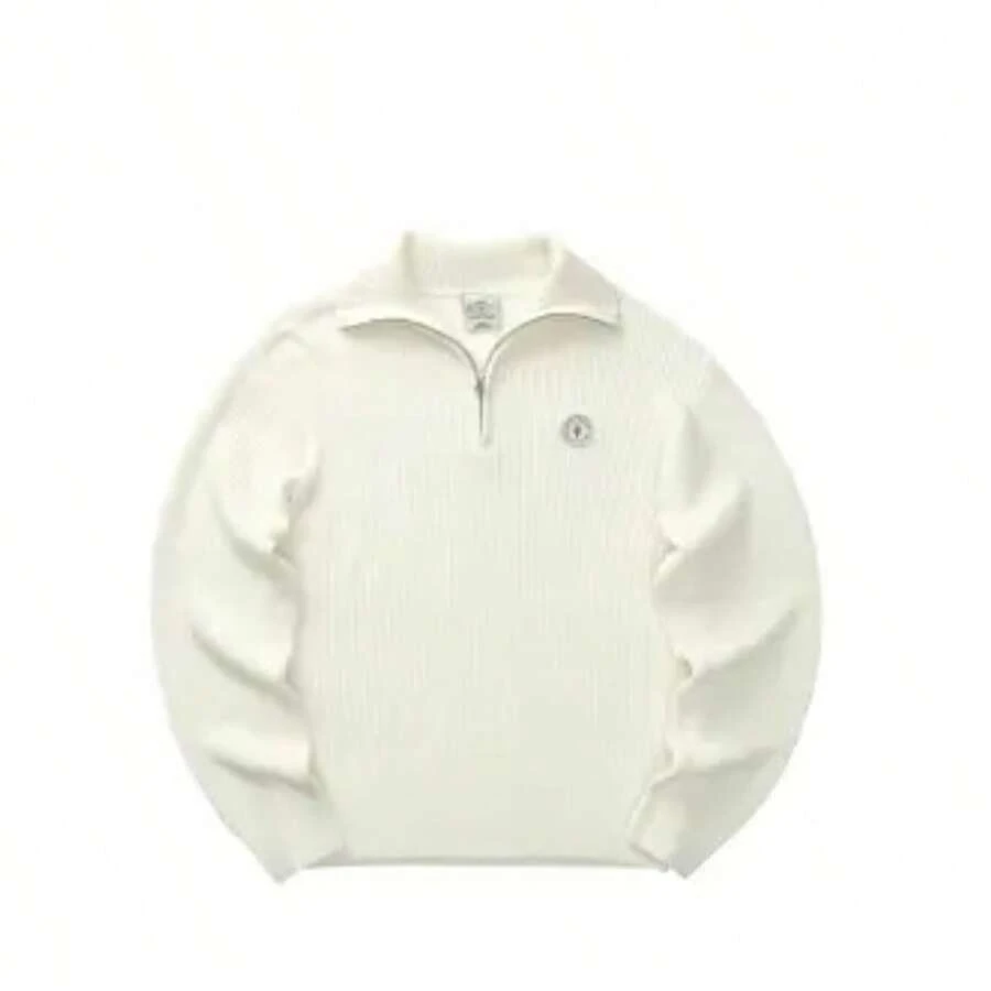 Skechers Men's Comfortable & Fashionable Outdoor Casual Collared Pullover Sweater - White - View 1