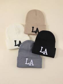 1 件或 2 件女士时尚 3D 刺绣字母 NY 针织帽，温暖休闲，适合秋冬穿着