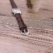 Casio Women's Watch, Square Brown Leather Strap, Stainless Steel Case, Analog Quartz, Water Resistant - one-size - View 8