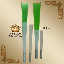 Pre Rolled Cones Cone Loader U2013 1 1_4 Hemp Cones Funnel Tool For King Size Cones Rolling Papers Prerolled With Tips Packing Stick Cigarette Prerolls Packer | Grinder Brush Cleaner For Herb Grinders - 白色 - 查看 4