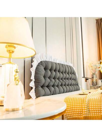 1pc Minimalist European Large Backrest Pillow, Sofa Lumbar Support Cushion, Reading Bedroom, Living Room Home Warm Holiday view 2