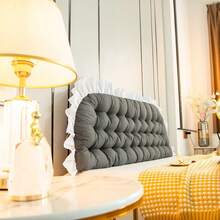 1pc Solid Color Minimalist European Style Large Backrest Pillow, Sofa Lumbar Support Cushion, Reading Pillow, Suitable For Bedroom, Living Room Home Decor, Warm Holiday Gift