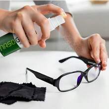 Spray de limpieza de gafas, solución de limpieza de gafas, limpiador de lentes de vidrio, limpiador de gafas sin rayas y paño de limpieza de microfibra - Kit de limpieza de gafas, spray de limpieza de gafas, solución de limpieza de lentes - Juego de limpieza de pantallas y gafas - Multicolor - Ver 5