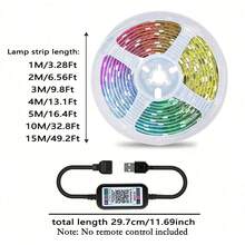 RGB LED Smart Lighting Strip, Music Synchronized Color Changing & App Controlled, Suitable For Bedroom, Kitchen, TV, Home, Wall, Party, Decoration Best Gifts Birthday Graduation Home Decor Christmas Decorations Room Decor Christmas Winter
