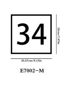 Pack Of 2 White Bin Sticker Numbers Waterproof Self Adhesive Bin Numbers For Wheelie Bins Large Numbers, Graphic Print - Multicolor - View 13