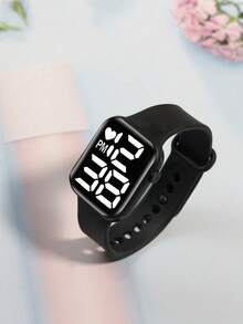 3/1 Set, A Simple And Stylish, Affordable Silicone Strap Student Cartoon Electronic Digital Watch (Suitable For Boys To Wear). Boys' Watch + A Black High-End Style Wallet Case + A Black Overall Style Pen. This Is An Excellent Gift For Boys When They Go To School, And A Christmas Gift For Boys. - Multicolor - View 8