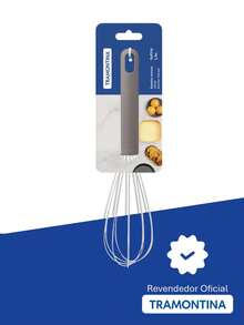 Tramontina Softta Stainless Steel Hand Whisk With Gray Rubber Handle - Tramontina - 手動攪拌器 25859/160 - 查看 1