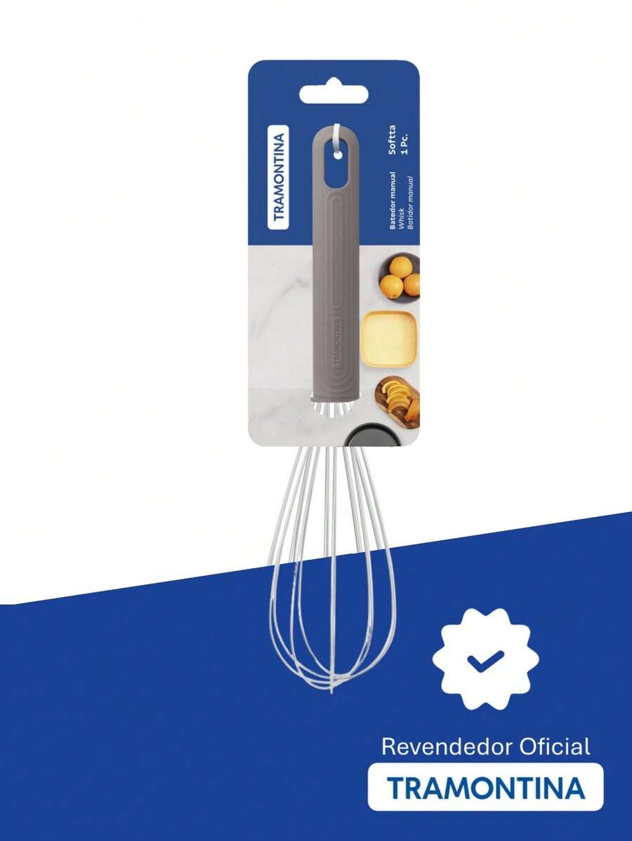 Tramontina Softta Stainless Steel Hand Whisk With Gray Rubber Handle - Tramontina - 手動攪拌器 25859/160 - 查看 1