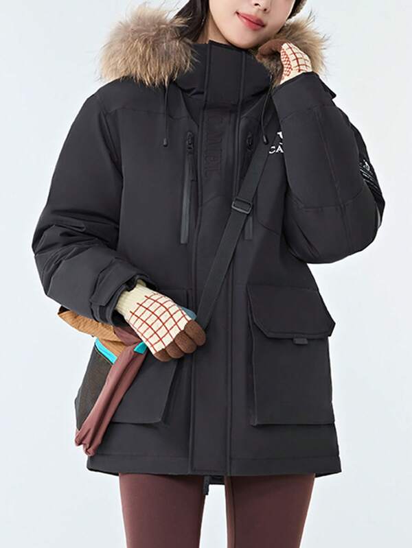 CAMEL CROWN Chaqueta de plumón para exteriores, Colección de otoño/invierno: Serie de plumón cálido Torrid Parka de trabajo unisex a prueba de viento, térmica y duradera