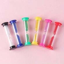6个/8个彩色计时器,小型沙漏计时器,沙漏装饰,派对装饰,节日用品,家居装饰,生日礼物,返校礼物,情人节小礼物 - 多色2 - 查看 6