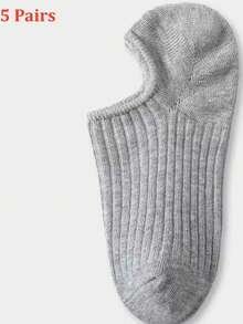 Women's Breathable, Odor-Resistant, Antibacterial, High-Elasticity, Soft & Simple Boat Socks