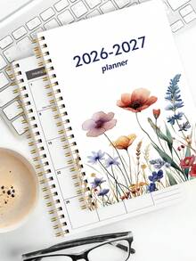 BUBU 2026-2027 学年周计划和月计划本，2026 年 1 月至 2027 年 12 月，6.5 英寸 x 8.2 英寸，软封面，螺旋装订，学校和办公用品，返校季 - 彩色 - 查看 7