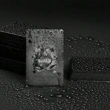 Bộ bài đen đẹp mắt, Bộ bài chống nước, Họa tiết đô la, Bộ bài mạ vàng đen, Có hộp, Hoàn hảo cho trò ảo thuật và tiệc tùng - Nhiều màu - Xem 7