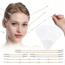Face Lifting Strip, Lifting Tape Face Lifting Tape Elastic Lifting Tape Water Drop Shape Tightening Stretch Skin Ultra-Thin Invisible Transparent Lifting Sagging Skin - tất cả - Xem 2