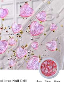 مجموعة 200 قطعة/30 قطعة من الزينة المذهبة للأظافر، ألماس راتنجي ثلاثي الأبعاد لامع، مجموعة هدايا مختلفة الأحجام تلبي احتياجات مختلفة، تستخدم لتزيين أظافر المناسبات والأعراس - متعدد الألوان - مشاهدة 15