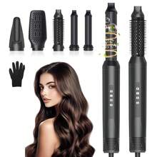 UKLISS UKLISS 5-In-1 Hair Styler Hot Air Brush - Multifunctional Electric Hair Straightener & Curler With 3 Heat Settings, 3 Brush Heads, 3 Brush Heads For Wet/Dry Hair, 1.5-2.5m Cord, European Plug, No Battery Needed, Hair Straightener For Curly Hair
