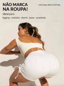 10 Seamless Laser Cut Panties, Simple Thong Style - Women's Thong Kit - 黑色 - 查看 8