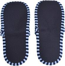 ¡RecomendadoZapatillas de Viaje Reemplazo para Hombre Mujer, Zapatillas Portátil Plegable Pantuflas Reutilizable Interior Suave Algodón ntideslizante Unisex Reemplazo para Casa Hotel Viajar(Hombre Rayas azules)¡Top de Temporada - 1 - Ver 9