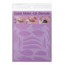 1pc Multifunctional Eye Tool Aid Cards, Reusable Eyeliner Template Eye Shadow Eyebrow Template Aid Makeup Learning Tool Card Easy To Use Suitable For Quick Makeup Eyeliner Eye Shadow Eyebrow Extensions - Clear - View 10