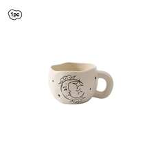 1 chiếc cốc cà phê 285ml/9.5oz họa tiết Mặt Trời và Mặt Trăng cổ điển, cốc trà matcha gốm thủ công tối giản, không đối xứng, cốc đôi, thích hợp cho espresso, latte, mocha hoặc trà, món quà hoàn hảo cho sinh nhật, kỷ niệm và Ngày Valentine. - Nhiều màu - Xem 16