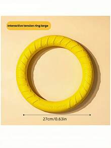 Large Dog Toy, Chew-Resistant Tug Ring Toy For Border Collie And - Gold - View 10