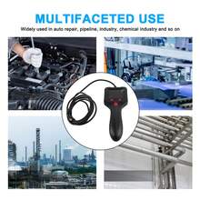 Endoscopio Portátil con Pantalla LCD HD IPS 2.4 Pulgadas, Videopausa con Conductos, Endoscopio de Mano Resistente al Agua, Ideal para Inspecciones, Cable Flexible Incluido - Negro - Ver 2