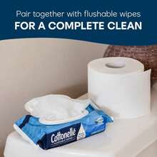 Cottonelle Ultra Clean Toilet Paper, 36 Mega Rolls (284 Sheets/Roll) | 3X Thicker & Stronger, Septic & Sewer , Removes More In One Wipe