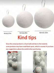 12pcs,4/6/8cm Christmas Tree White Foam Ball Pendants, DIY Holiday Snowballs, Wedding Ceiling Decorations, Store Holiday Decorations, Christmas Tree,Holiday Gifts,Christmas Gifts,Snowman,Party Supplies Home Decor Christmas Decorations Room Decor Winter Christmas Decorations Home Christmas Gifts Christmas Decor