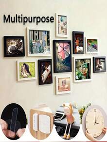 60 piezas / Set de cinta adhesiva doble cara de uso múltiple - Tiras colgantes transparentes y removibles a prueba de agua, adecuadas para colgar decoraciones, coplillas, cintas, cintas transparentes, fotos y relojes. Cinta adhesiva doble cara mini de uso múltiple, cinta para coplillas de Año Nuevo a prueba de agua y removible, cinta transparente reutilizable - transparente - Ver 7