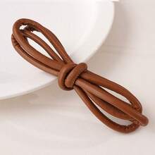 beadia 1m/Pack PU Solid Color Leather Cord, 6mm Thick Round Rope - Suitable For Jewelry Making, Crafts, Sewing, Weaving, Knitting - Durable And Easy To Use Synthetic Faux Leather Cord, Applicable For Various Projects, Sewing Supplies, Crafts, Decorative Rope, Smooth Texture, Can Be Used As Knitting Yarn, Ideal For Craft Enthusiasts - Monochrome - View 12