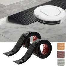 1 件 90 厘米/35.43 英寸门槛坡道，适用于门口，门槛坡道，自粘式坡道，过渡带减速器，可调节和切割，适用于扫地机轮椅滑板车减速器坡道