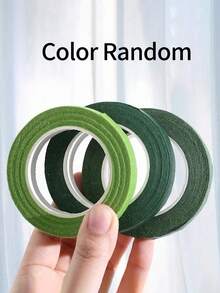 100m/5 Rolls Garden Floral Tape, Green Stem Wrap Tape For Bouquet, Floral Shop DIY Craft Decoration, Suitable For Valentine's Day, Mother's Day, Easter, Halloween, Christmas