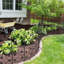 10 Pack Decorative Garden Fence Panels No Dig Fencing, Total 38in (H) X 10ft (L) Coated Metal RustProof Landscape Wire Border Folding Patio Fences Flower Bed Fencing Animal Barrier For Dog - 預設 - 查看 7